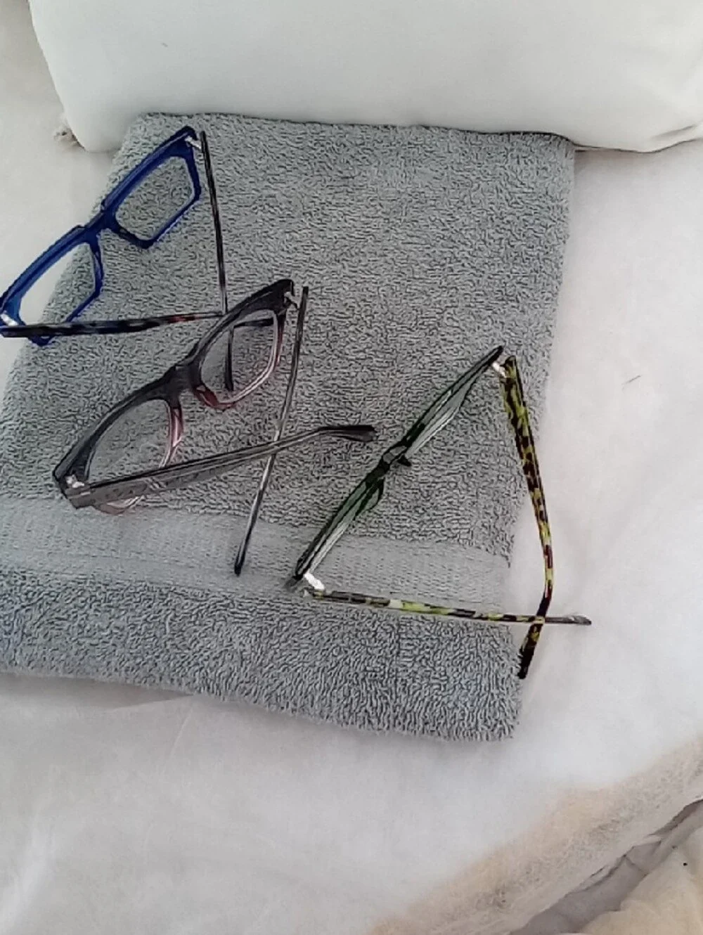 Three-Pack Women's Fashion Glasses - Clear, Green Tortoise, Navy